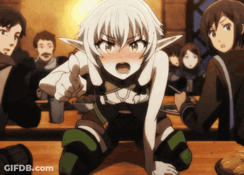 Anime Characters Gathering Around Table GIF