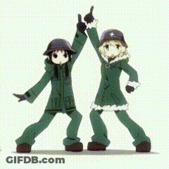 Anime Characters Giving High Fives GIF