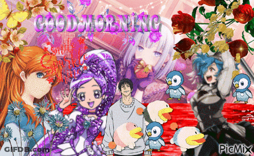 Anime Characters Good Morning GIF