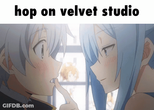 Anime Characters Hop On Velvet Studio GIF