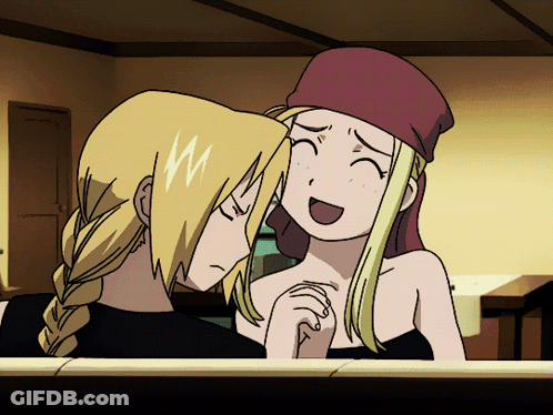 Anime Characters One With M On Head GIF