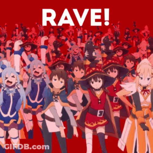 Anime Characters Rave Party GIF