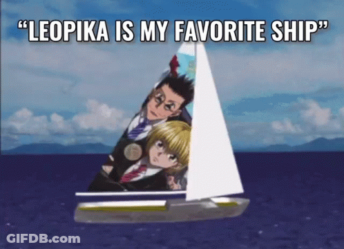 Anime Characters Sailboat Leopika Is My Favorite Ship GIF