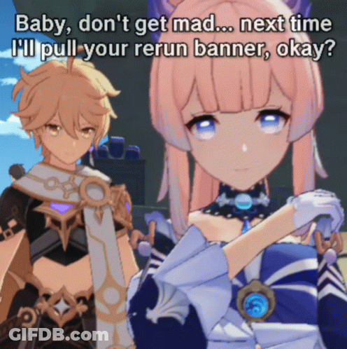 Anime Characters Saying Baby Don't Get Mad Next Time GIF