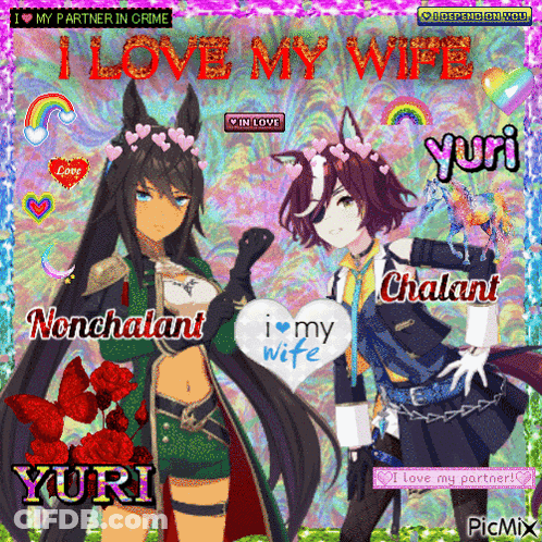 Anime Characters Saying I Love My Wife GIF