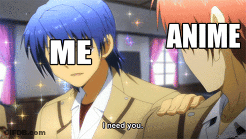 Anime Characters Saying Me I Need You GIF