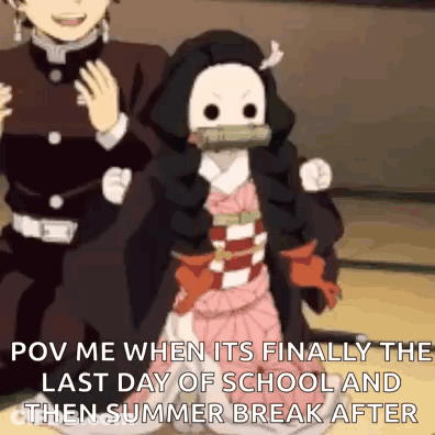 Anime Characters Sitting Together GIF