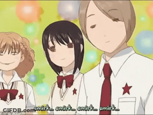 Anime Characters Smirking GIF