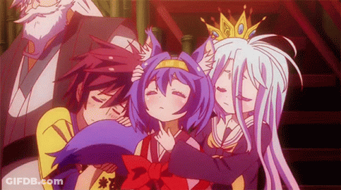 Anime Characters Standing Together GIF