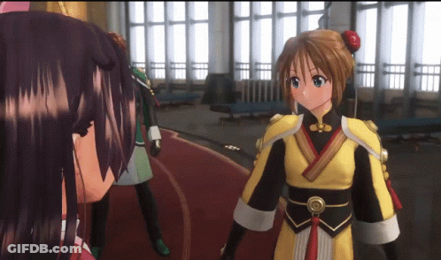Anime Characters Standing Together GIF