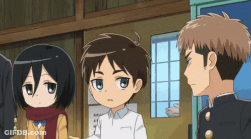 Anime Characters Standing Together GIF