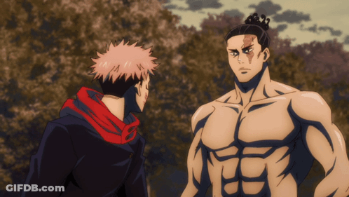 Anime Characters Standing Together GIF