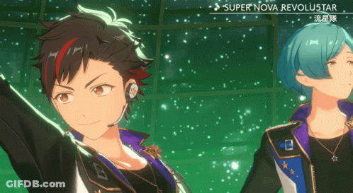 Anime Characters Standing Together Super Nova Revolustar GIF