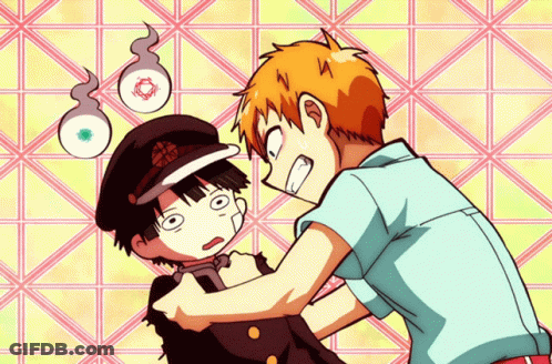 Anime Characters Surrounded By Ghosts GIF