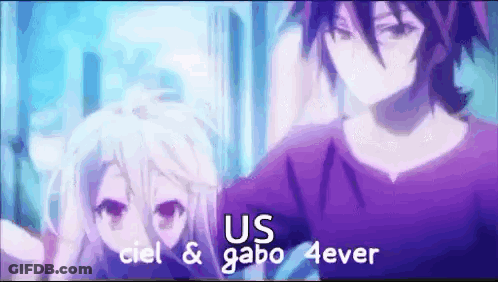 Anime Characters Us Ciel & Gabo 4Ever GIF