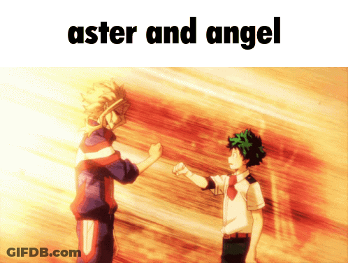 Anime Characters With Aster And Angel GIF