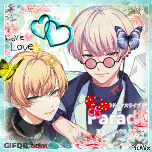 Anime Characters With Love Love GIF