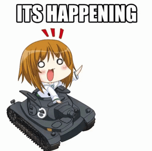 Anime Chibi Girl It's Happening GIF