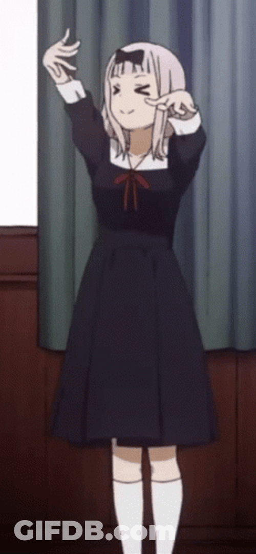 Anime Chika Dance Handshake Headshake GIF