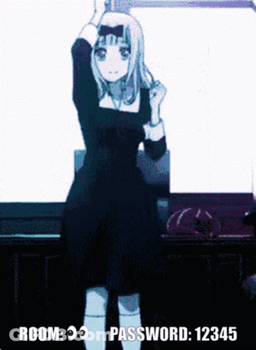 Anime Chika Dance Room Password GIF