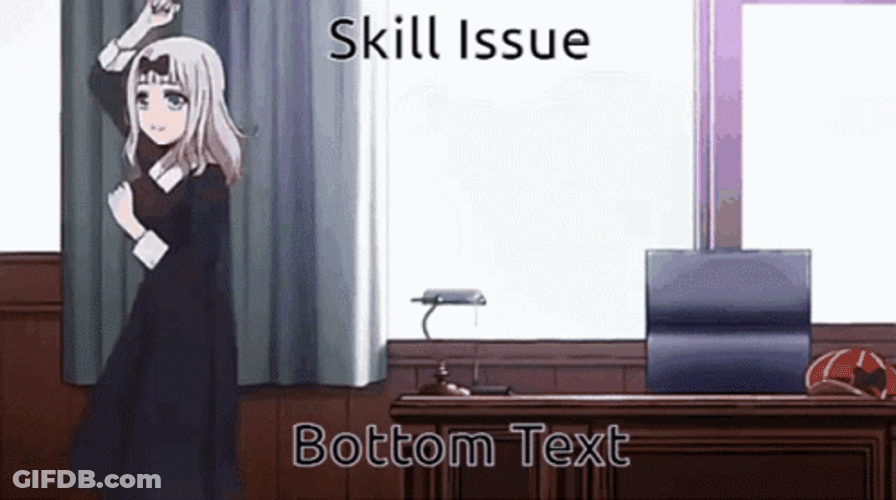 Anime Chika Dance Skill Issue GIF