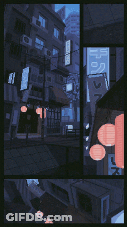 Anime City GIF