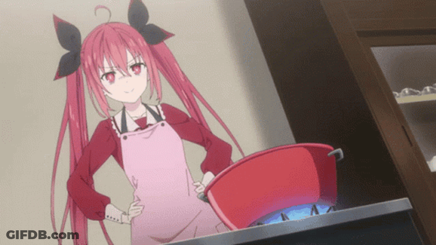 Anime Cooking Kotori Itsuka Fail GIF