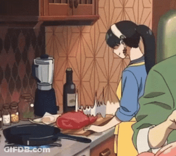 Anime Cooking Yor Forger Knife Skills GIF