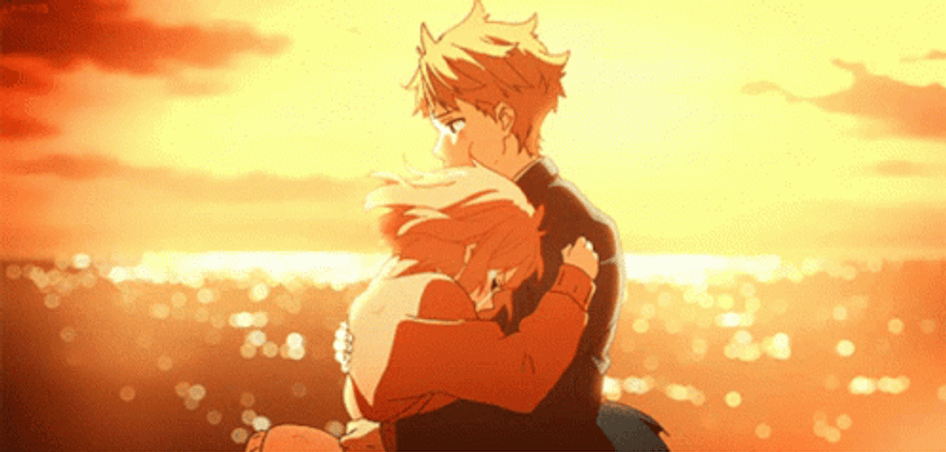 Anime Couple Beyond The Boundary GIF