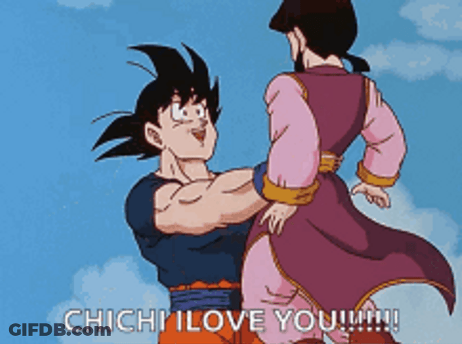 Anime Couple Chi-Chi I Love You GIF