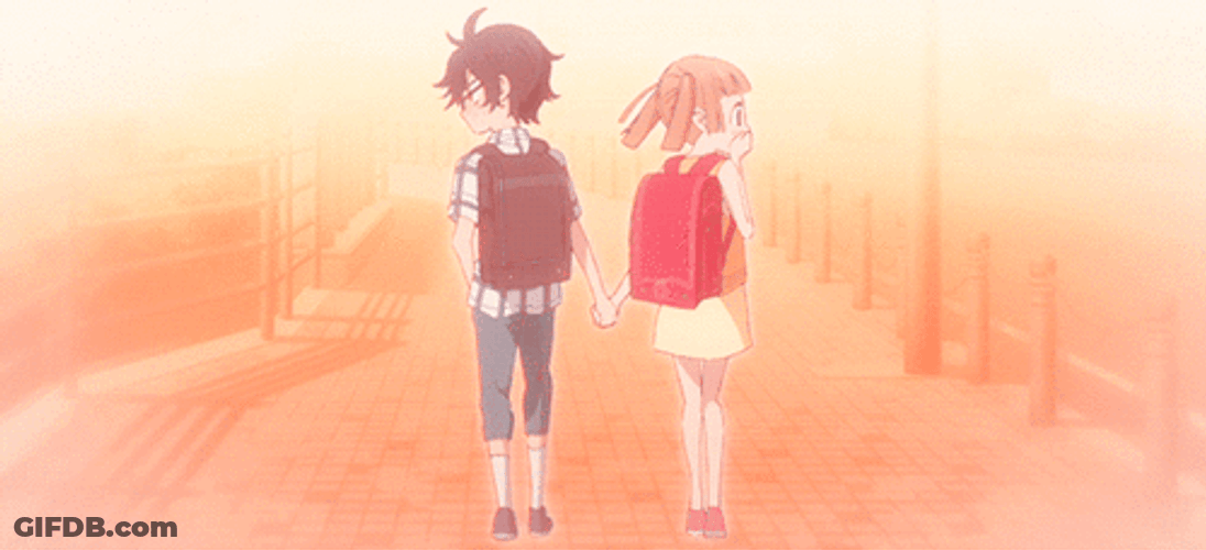 Anime Couple Child Momo Nino GIF