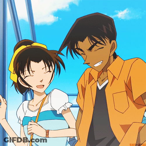 Anime Couple Heiji Kazuha GIF