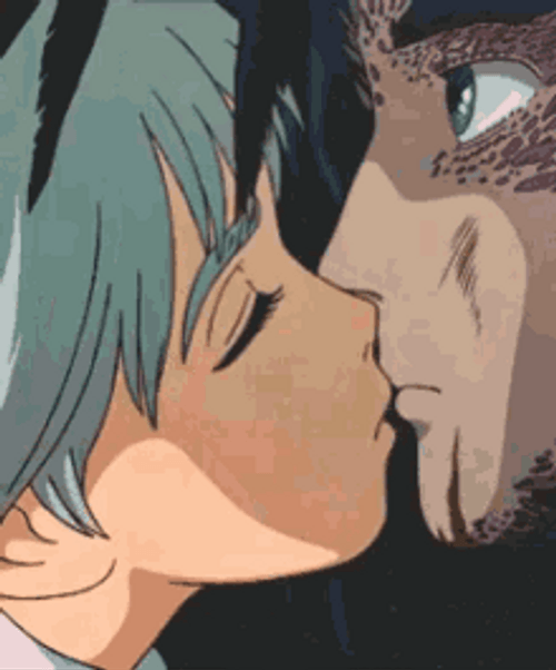 Anime Couple Howl Sophie Hatter Kiss GIF