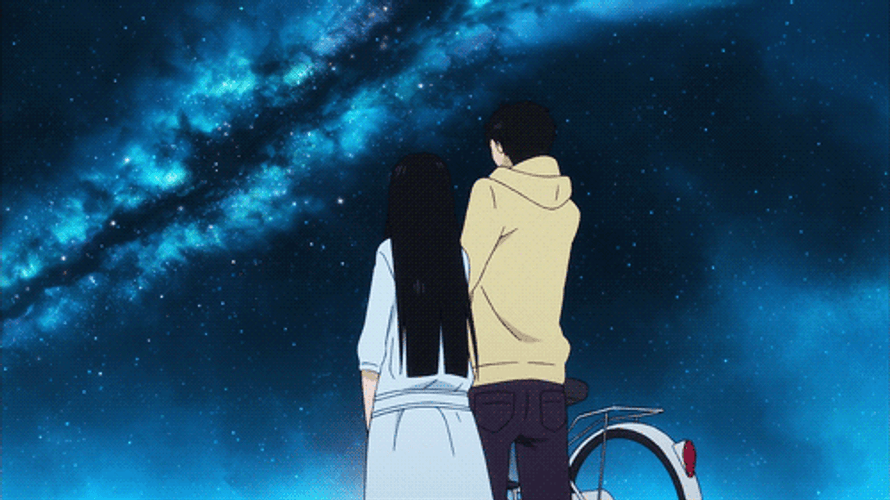 Anime Couple Kimi Ni Todoke Walking GIF