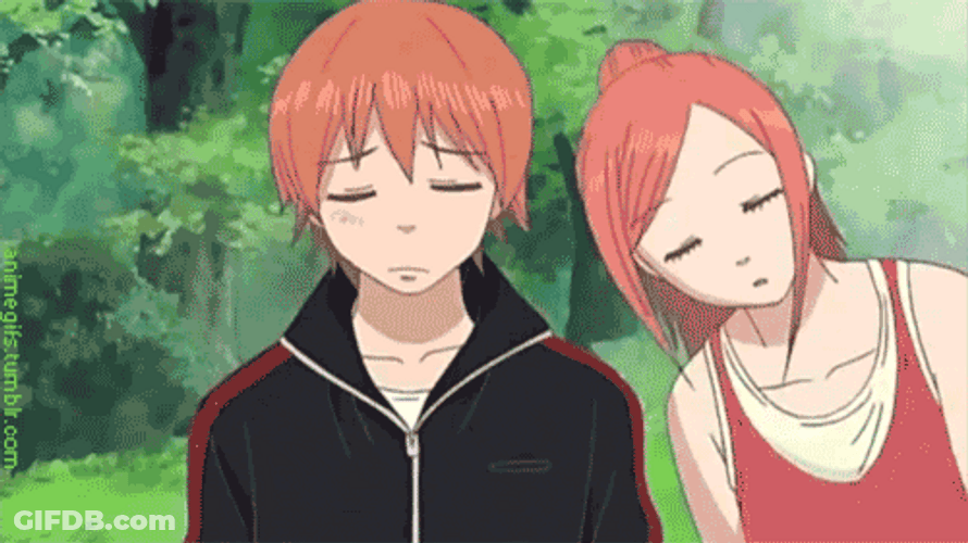 Anime Couple Risa Heikichi GIF
