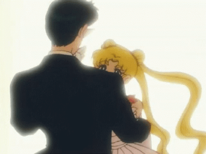 Anime Couple Sailor Moon Tuxedo Mask GIF