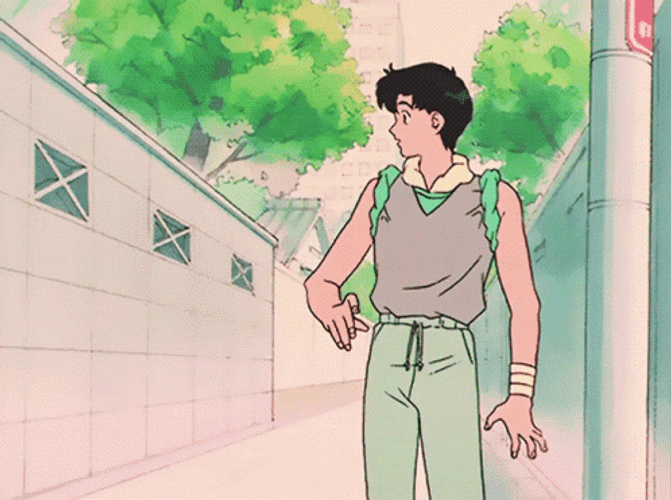 Anime Couple Sailor Moon Usagi Mamoru GIF