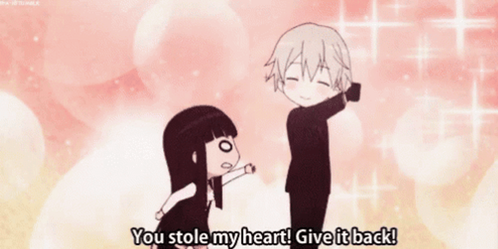 Anime Couple You Stole My Heart GIF