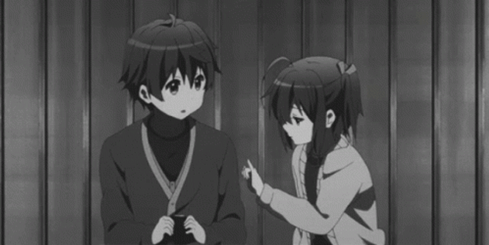 Anime Couple Yuuta Rikka GIF