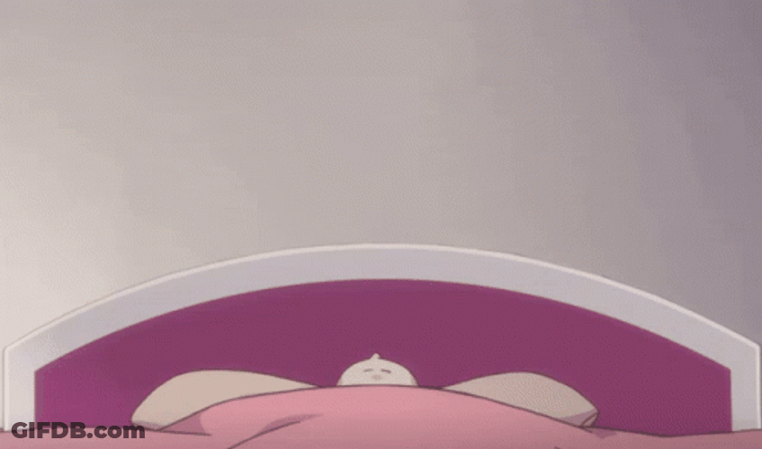 Anime Cute Girl Just Waking Up GIF