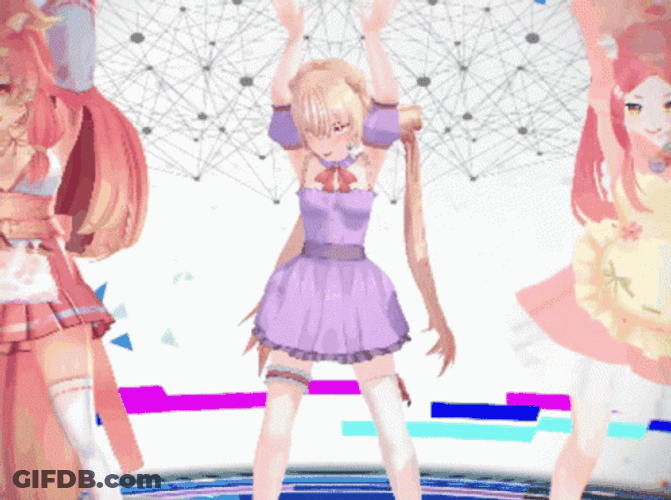 Anime Dance Girl Group GIF