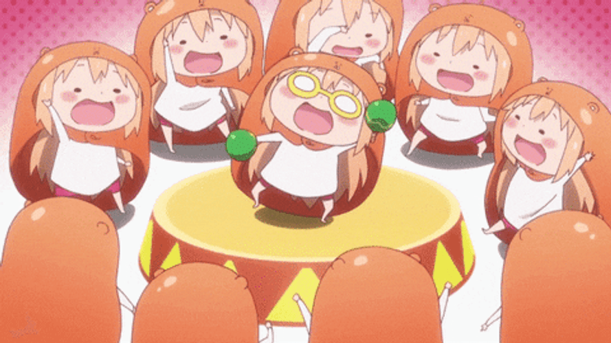 Anime Dance Umaru-Chan Party GIF