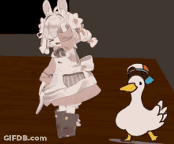 Anime Dance With A Duck GIF