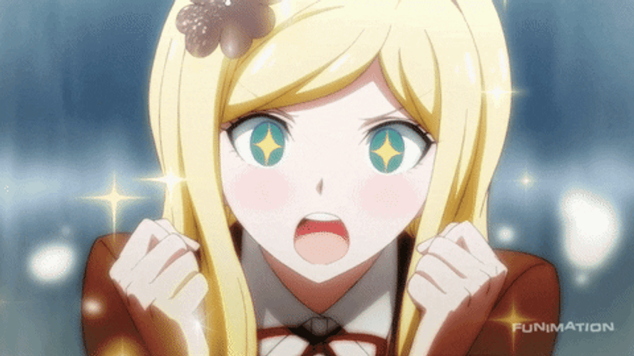 Anime Danganronpa Sonia Nevermind Amazing Reaction GIF