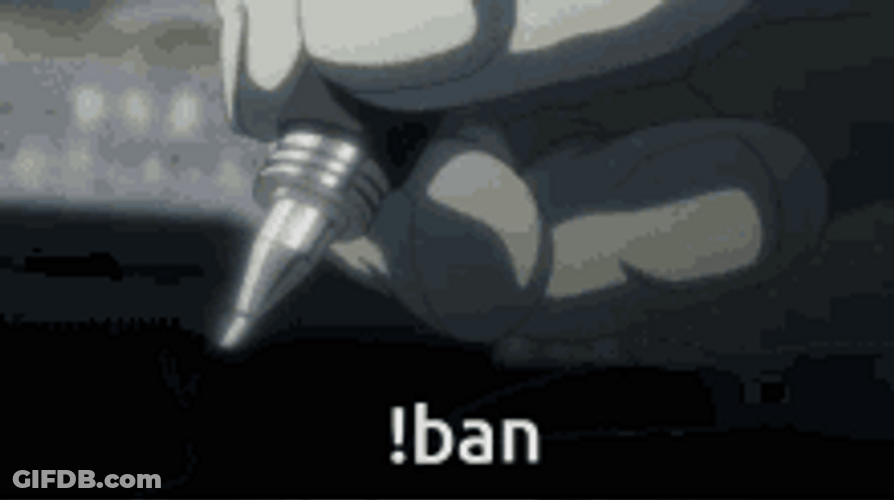 Anime Death Note Ban Meme GIF