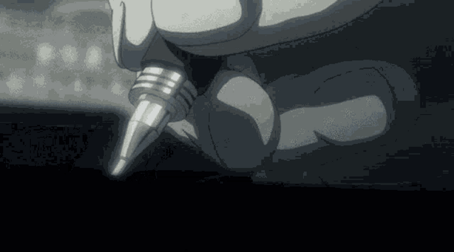 Anime Death Note L Writing GIF