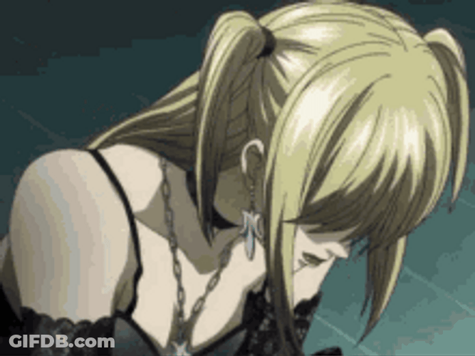Anime Death Note Misa Amane Black Dress GIF