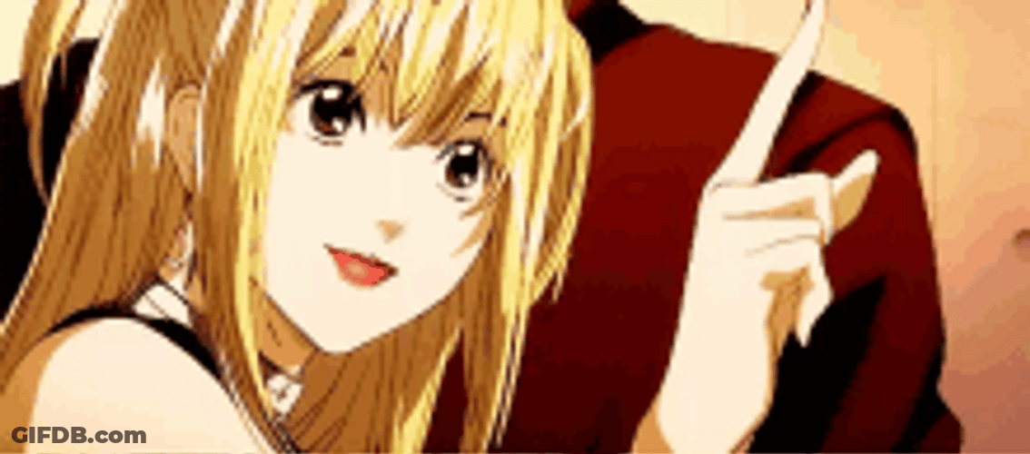 Anime Death Note Misa Amane Finger Point GIF