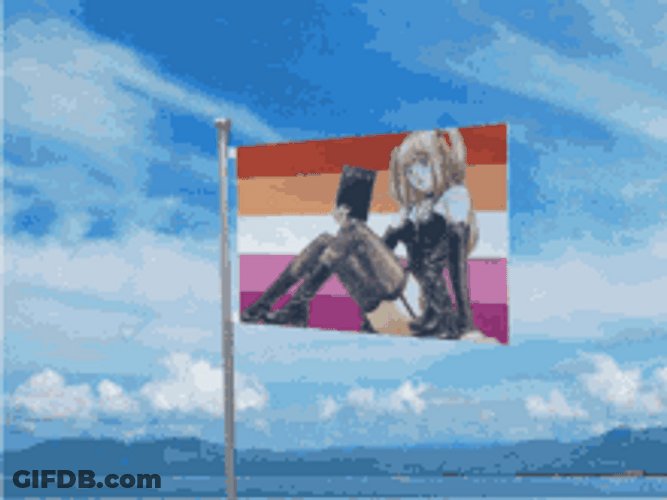 Anime Death Note Misa Amane Flag GIF