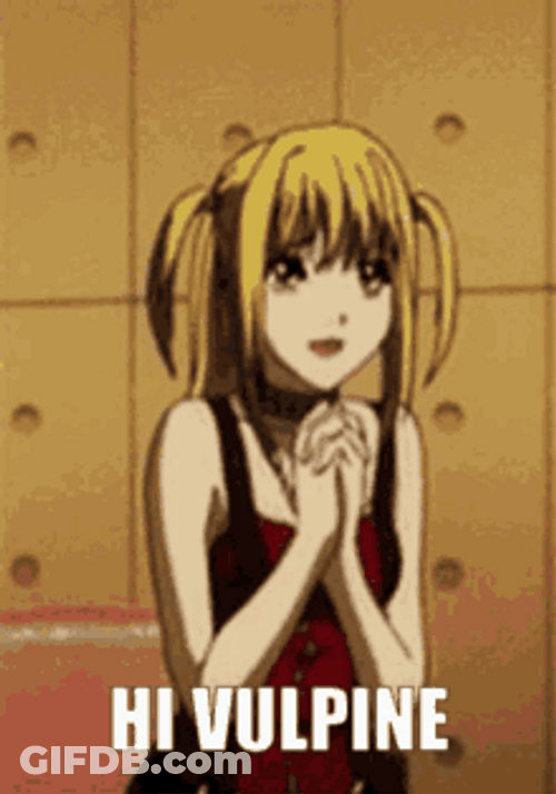 Anime Death Note Misa Amane Hi Vulpine GIF